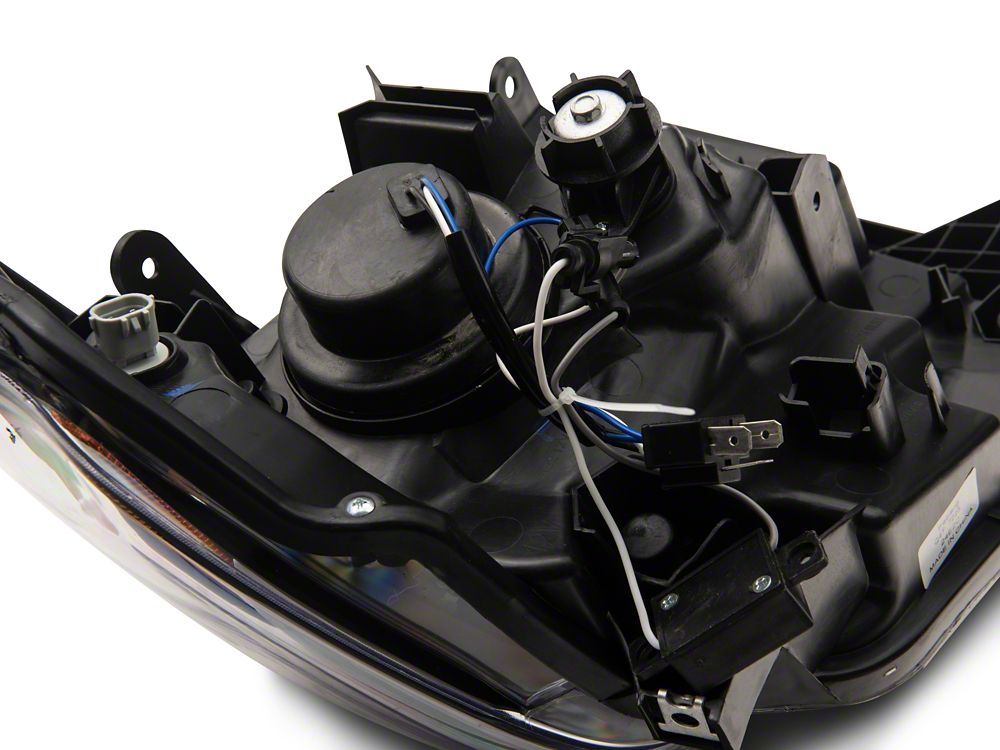 Raxiom Axial Series Projector Headlights with LED Bar; Black Housing; Clear Lens (14-21 Tundra w/ Factory Halogen Headlights)