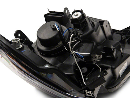 Raxiom Axial Series Projector Headlights with LED Bar; Black Housing; Clear Lens (14-21 Tundra w/ Factory Halogen Headlights)
