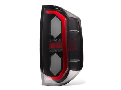Raxiom LED Ring Tail Lights; Black Housing; Clear Lens (14-21 Tundra)