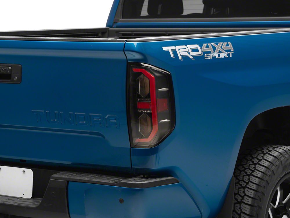 Raxiom LED Ring Tail Lights; Black Housing; Clear Lens (14-21 Tundra)