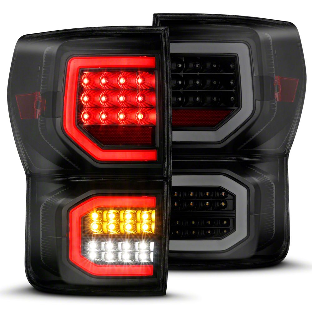 Raxiom Axial Series LED Tail Lights; Black Housing; Smoked Lens (07-11 Tundra)