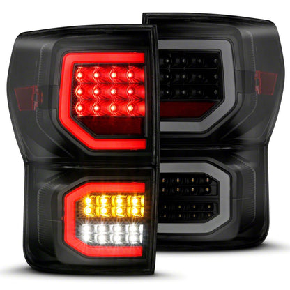 Raxiom Axial Series LED Tail Lights; Black Housing; Smoked Lens (07-11 Tundra)