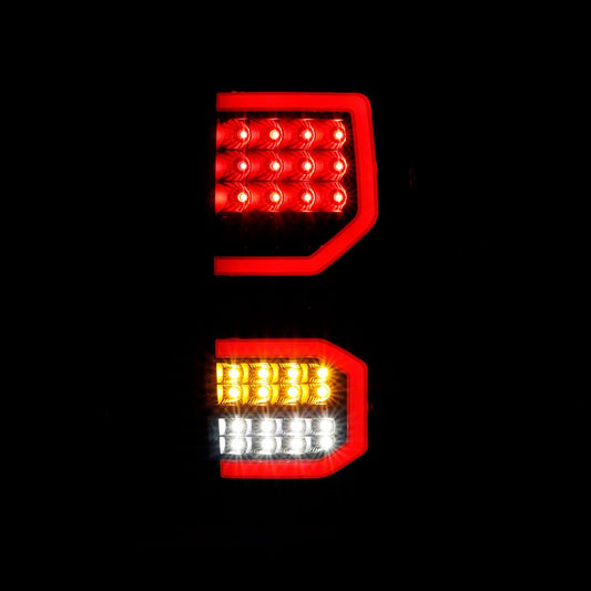 Raxiom Axial Series LED Tail Lights; Black Housing; Smoked Lens (07-11 Tundra)
