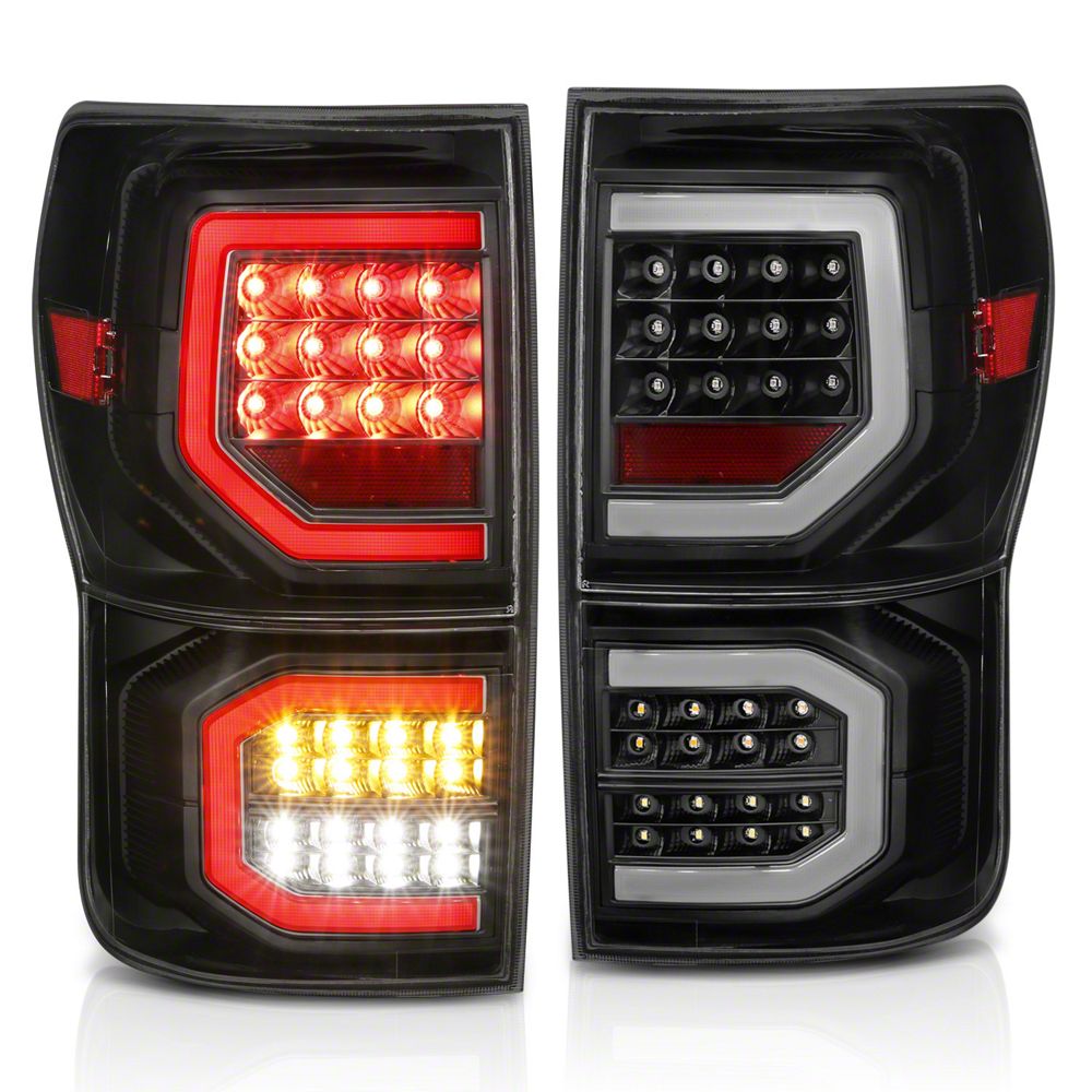 Raxiom Axial Series LED Tail Lights; Black Housing; Clear Lens (07-11 Tundra)