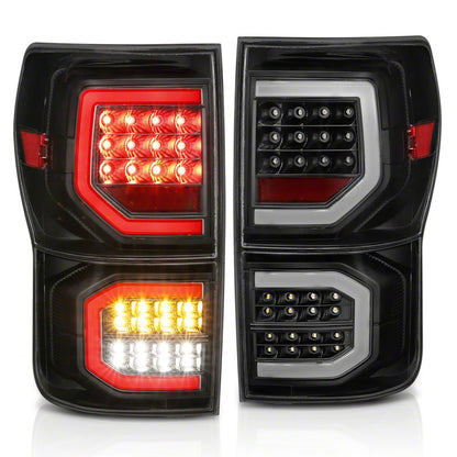 Raxiom Axial Series LED Tail Lights; Black Housing; Clear Lens (07-11 Tundra)