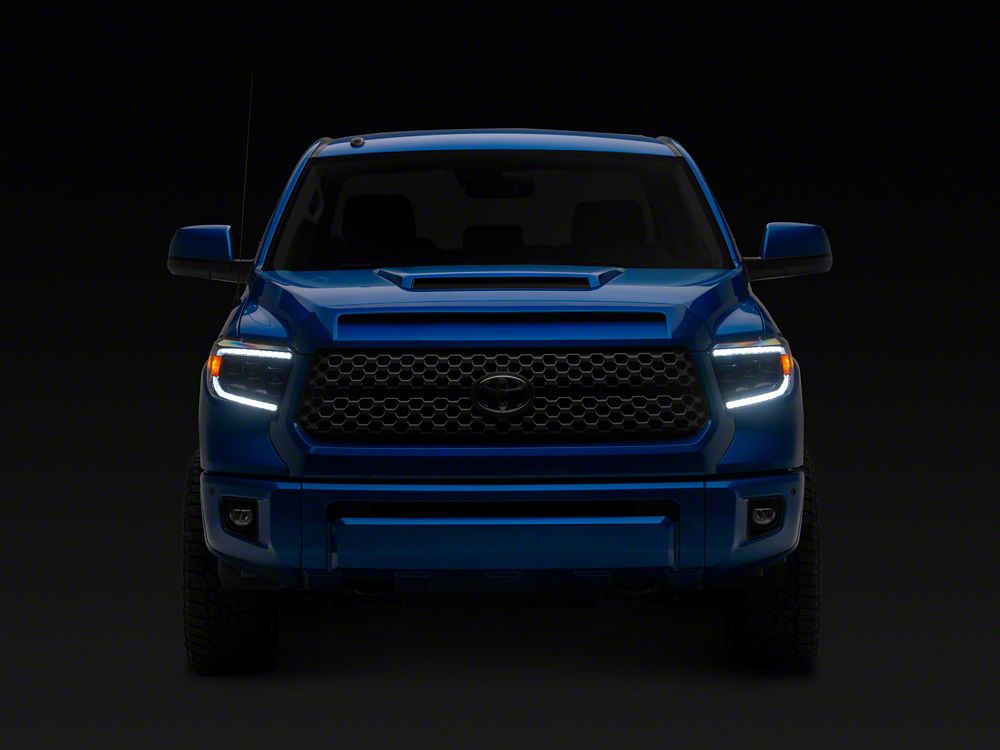 Raxiom CXR Series LED Headlights; Black Housing; Clear Lens (14-21 Tundra)