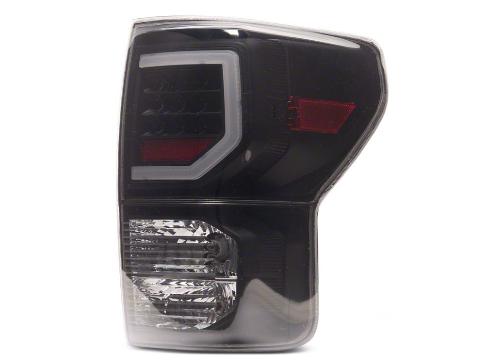 Raxiom Axial Series Dual C-Shape LED Tail Lights; Black Housing; Smoked Lens (07-13 Tundra)