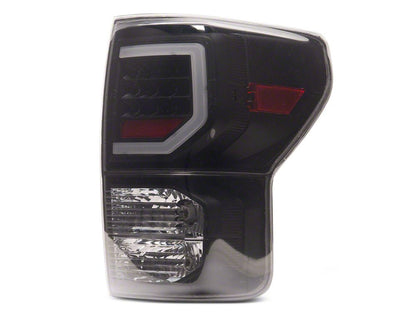 Raxiom Axial Series Dual C-Shape LED Tail Lights; Black Housing; Smoked Lens (07-13 Tundra)