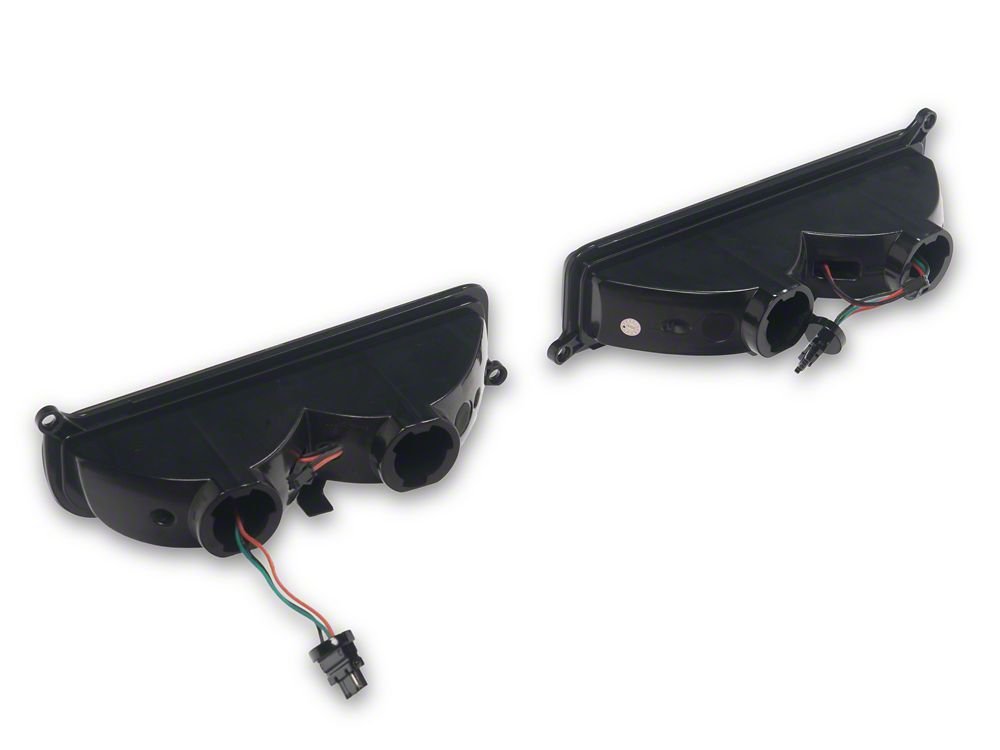 Raxiom LED Front Corner Lights; Black Housing; Smoked Lens (97-01 Jeep Cherokee XJ)