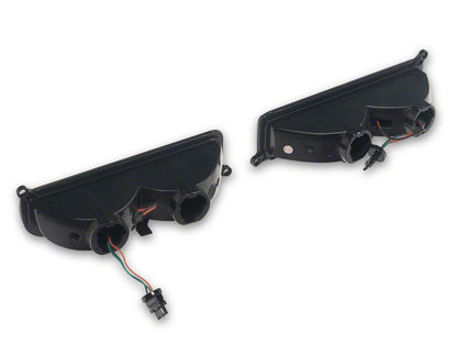 Raxiom LED Front Corner Lights; Black Housing; Smoked Lens (97-01 Jeep Cherokee XJ)