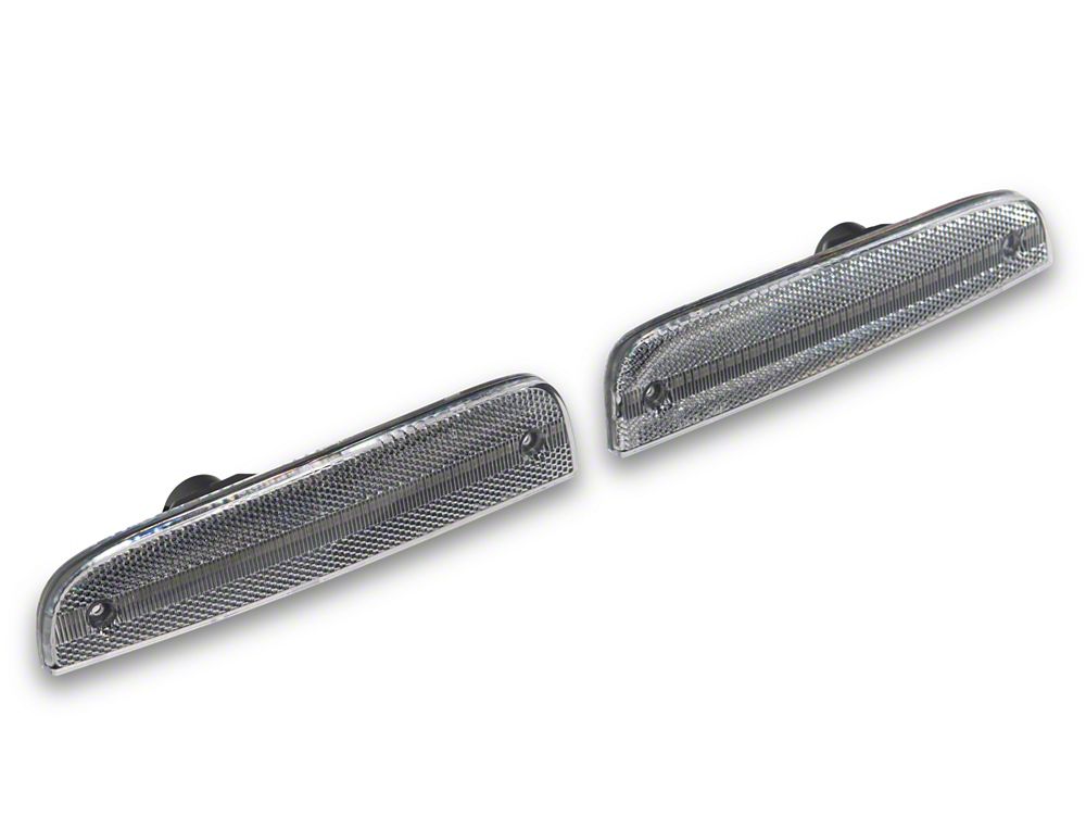 Raxiom LED Side Marker Lights; Clear Lens; Amber LED (97-01 Jeep Cherokee XJ)