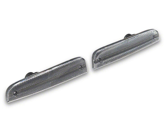 Raxiom LED Side Marker Lights; Clear Lens; Amber LED (97-01 Jeep Cherokee XJ)