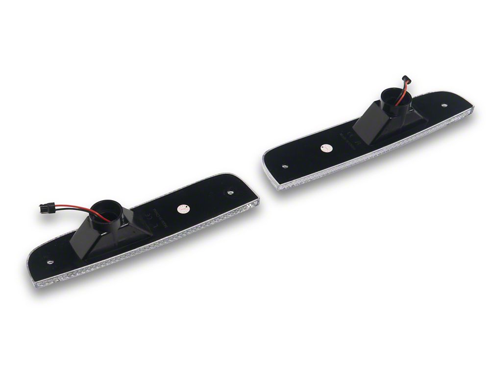 Raxiom LED Side Marker Lights; Clear Lens; Amber LED (97-01 Jeep Cherokee XJ)