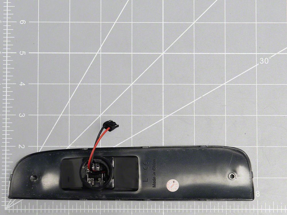 Raxiom LED Side Marker Lights; Smoked Lens; White LED (97-01 Jeep Cherokee XJ)
